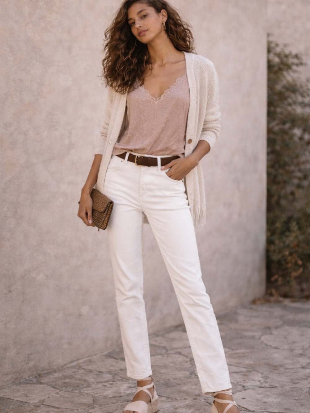 PAIGE Kylie Crop White Jeans Size 30 High Rise Straight Leg Cropped Denim